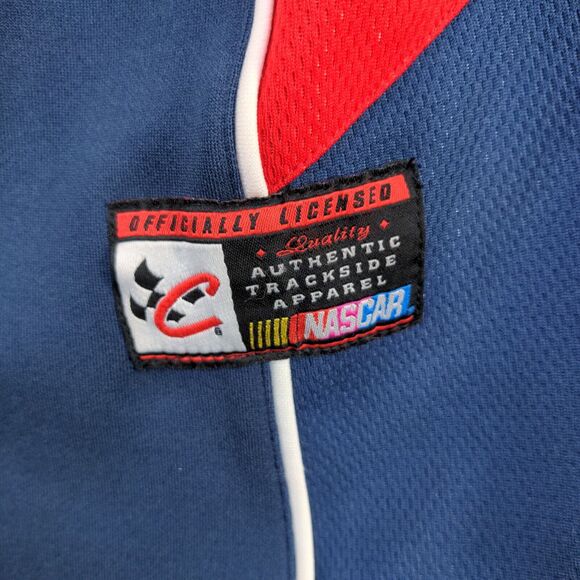 Chase Authentics Men's NASCAR DuPont Jeff Gordon Button Up Shirt Blue Large - Picture 11 of 16